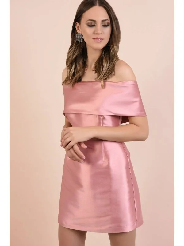 Rochie de seară Poema EU 38 | Roz, Mini, Poliester - Image 4