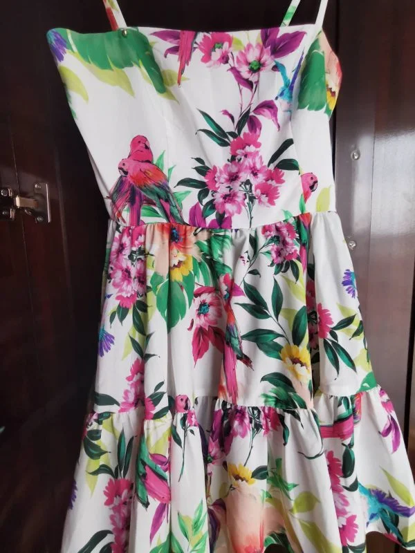 Rochie casual Poema EU 38 | Multicolor, Mini, Poliester - Image 4
