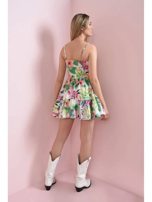 Rochie casual Poema EU 38 | Multicolor, Mini, Poliester - Image 2