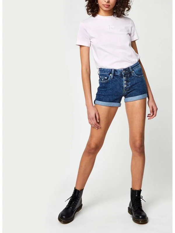 Blugi Calvin Klein S-M | Albastru, Scurți, Denim - Image 3