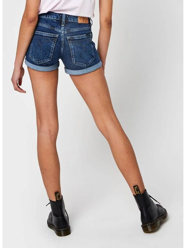 Blugi Calvin Klein S-M | Albastru, Scurți, Denim - Image 2