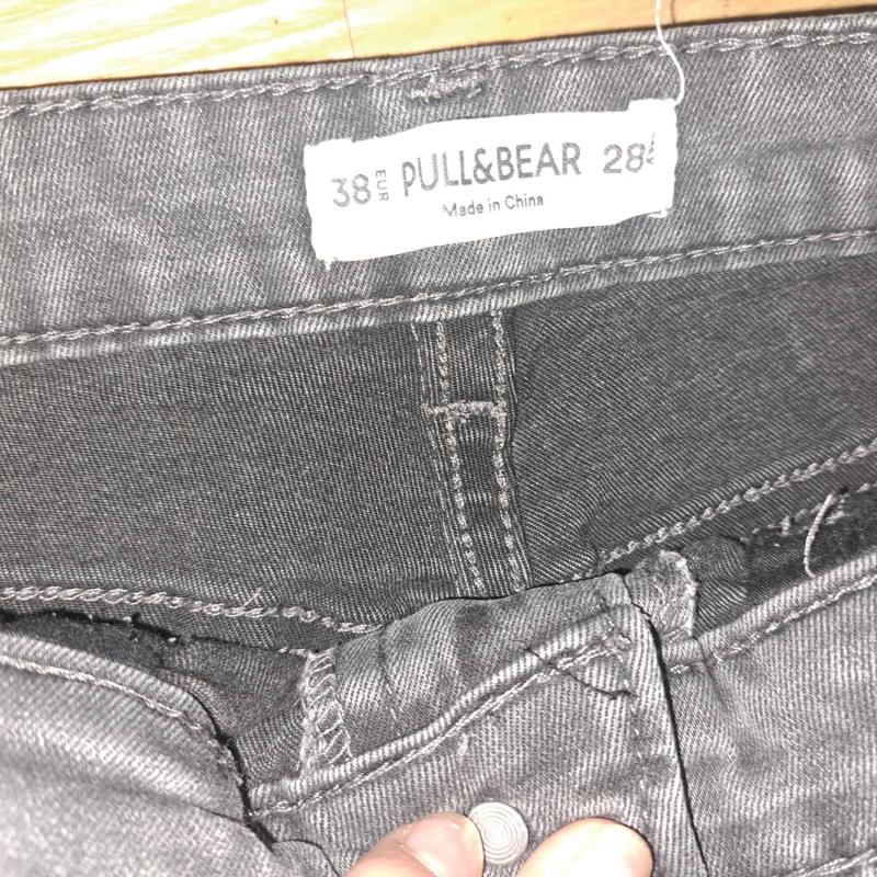 Blugi Pull&Bear XS | Gri, Lungi - Image 5