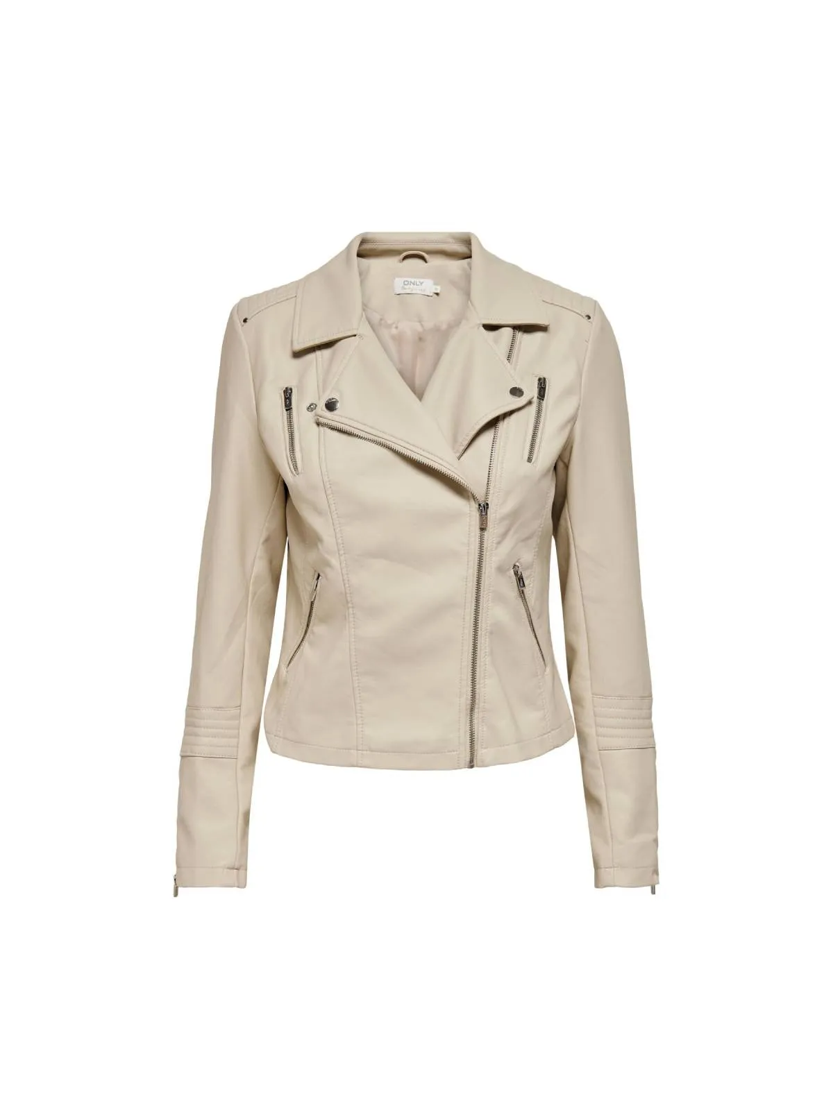 Geacă biker Only XS | Crem, Piele ecologică