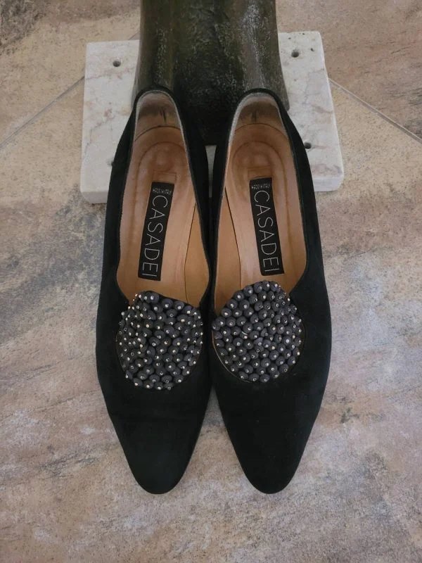 Pantofi Casadei EU 37 | Negru, Piele naturală - Image 2