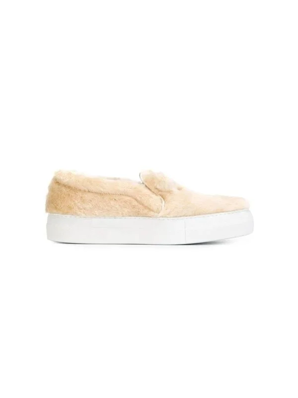 Sneakers JOSHUA SANDERS EU 37 | Crem, Blană artificială