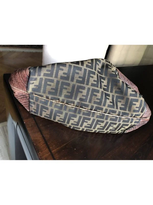 Geantă de mână Fendi | Maro, Piele naturală - Image 3