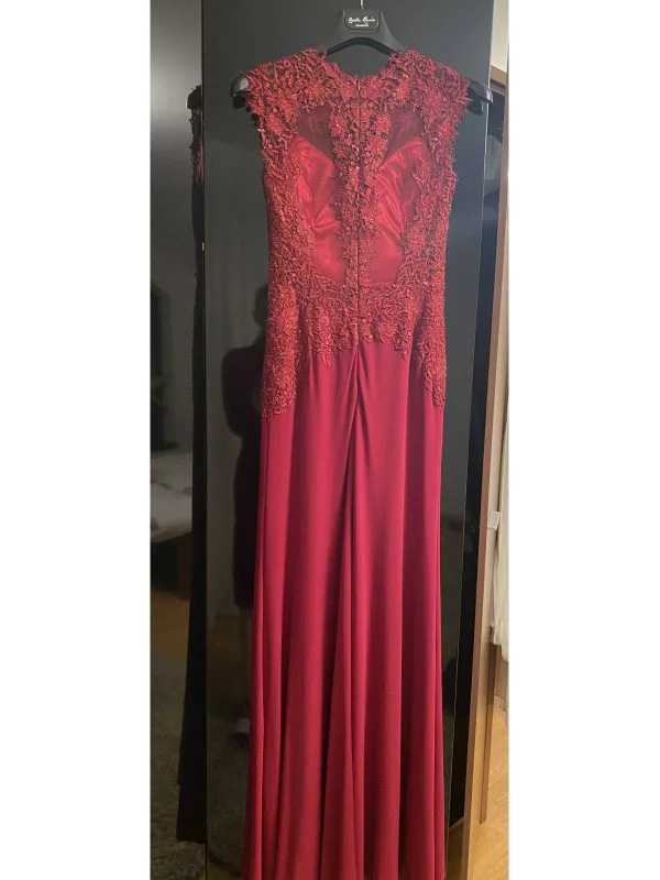 Rochie de seară BELLA SPOSA S | Burgundy, Maxi - Image 2