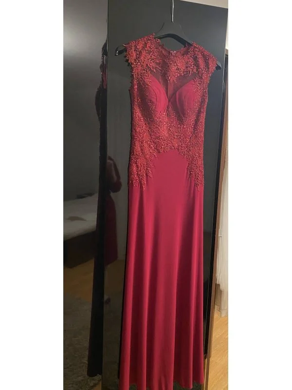 Rochie de seară BELLA SPOSA S | Burgundy, Maxi - Image 5