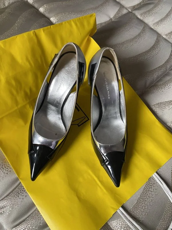 Pantofi cu toc înalt Balenciaga EU 37.5 | Negru, Piele naturală - Image 2