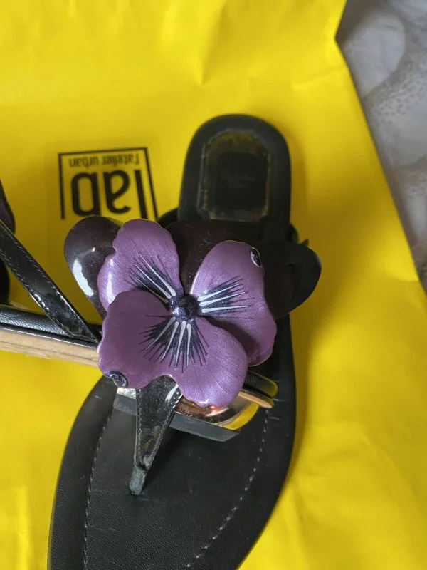 Sandale Christian Dior EU 37 | Mov, Piele naturală - Image 3