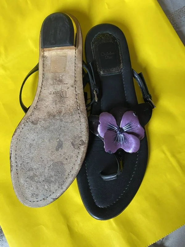 Sandale Christian Dior EU 37 | Mov, Piele naturală - Image 4