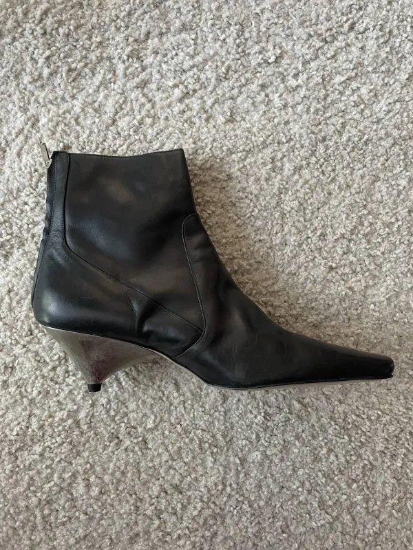 Ghete Zara EU 41 | Negru, Piele naturală - Image 6