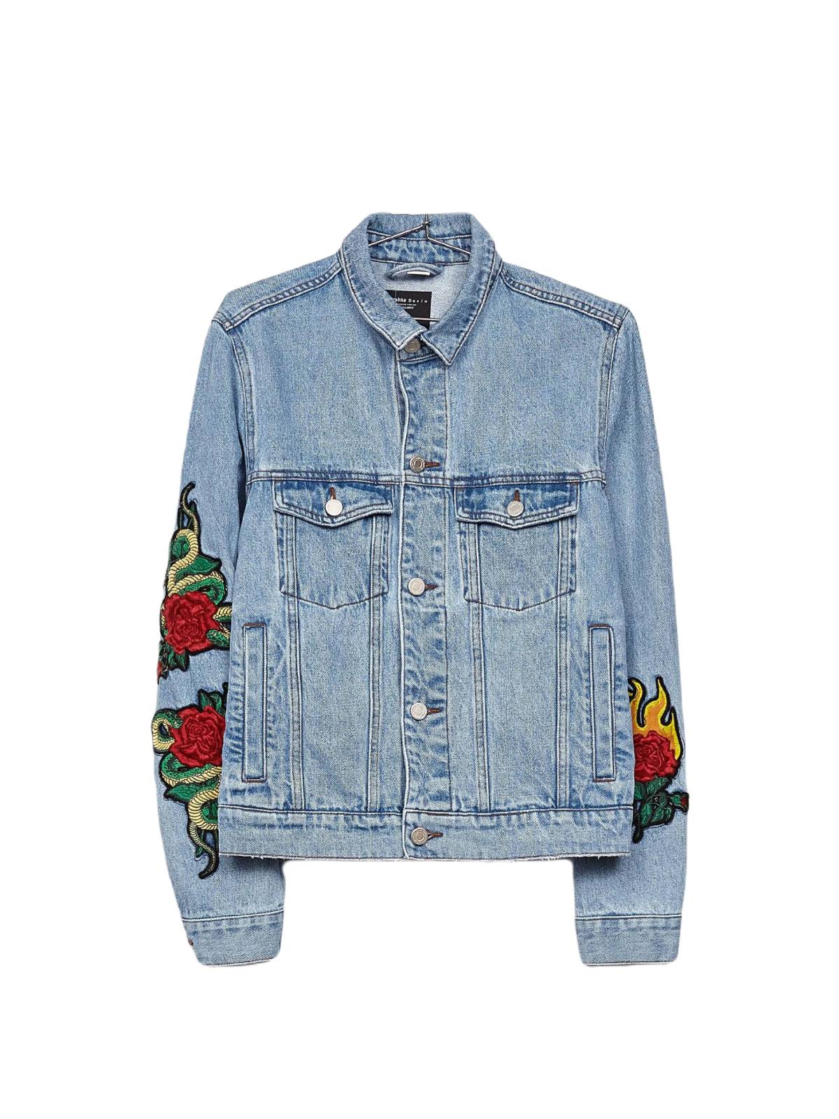 Geacă din denim Bershka S