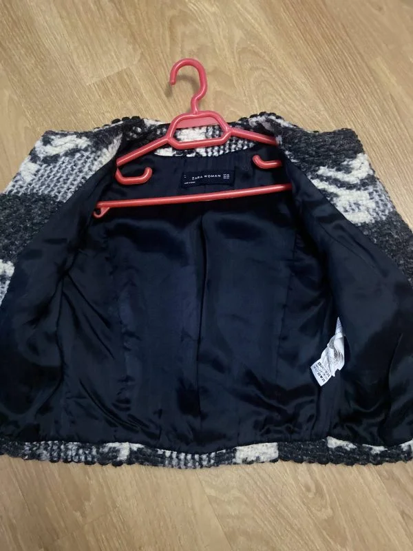 Sacou Zara XS | Albastru, Normal, Lână - Image 2