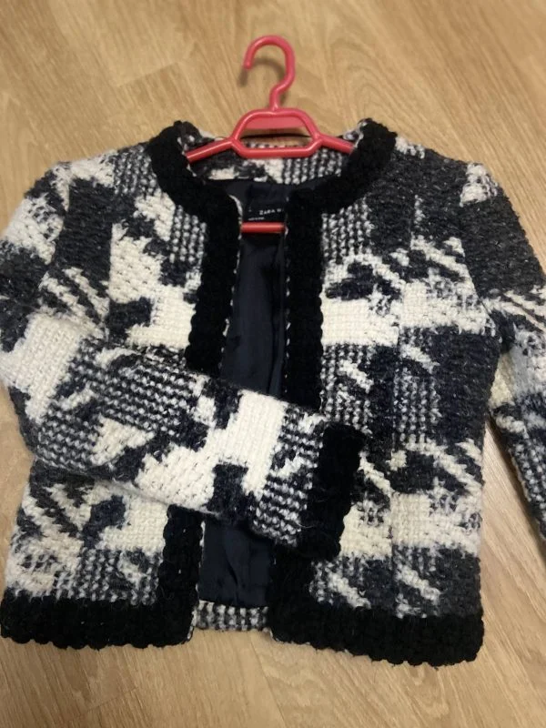 Sacou Zara XS | Albastru, Normal, Lână - Image 4