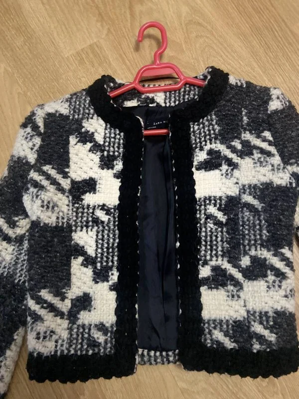 Sacou Zara XS | Albastru, Normal, Lână - Image 5