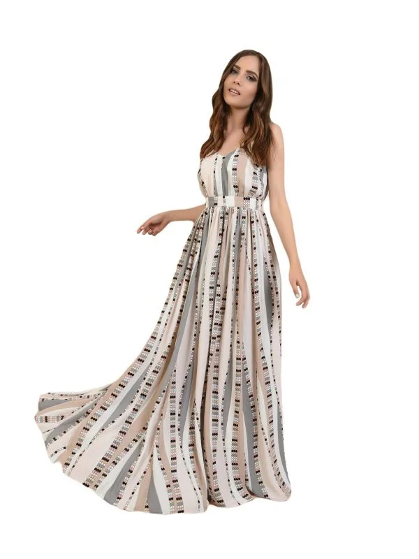 Rochie de seară Poema EU 34 | Ivoire, Maxi, Poliester