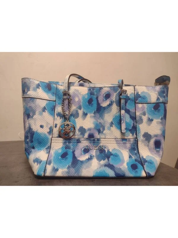 Geantă de umăr Guess | Bleu, Piele ecologică - Image 3