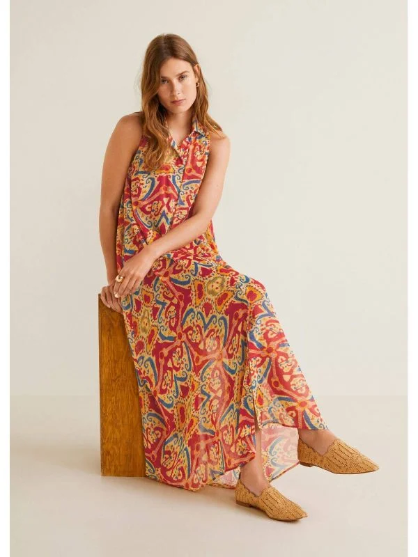 Rochie de plajă Mango M | Multicolor, Maxi, Poliester - Image 3