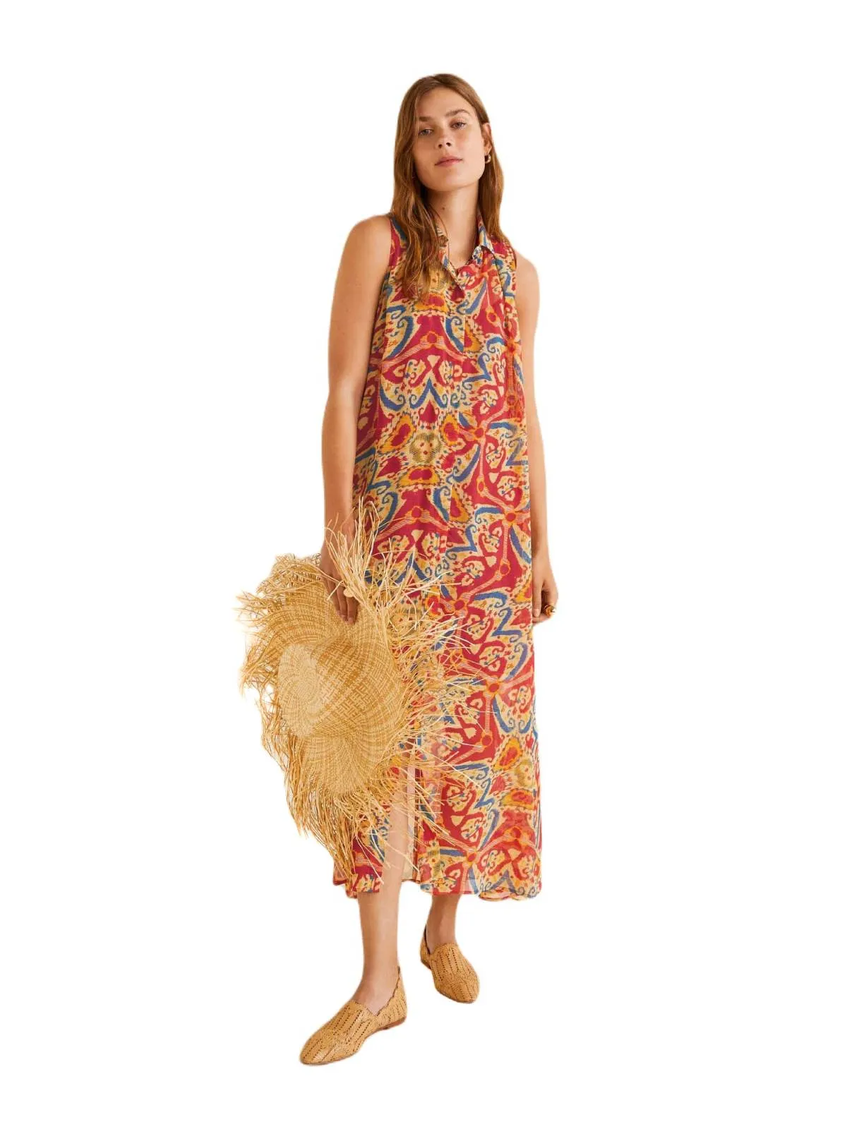 Rochie de plajă Mango M | Multicolor, Maxi, Poliester