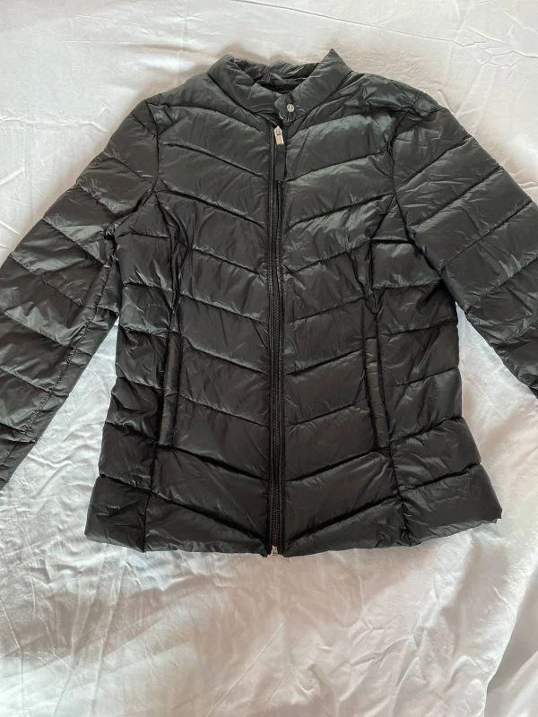 Geacă matlasată Stradivarius XS | Negru, Fără glugă, Poliamidă - Image 2