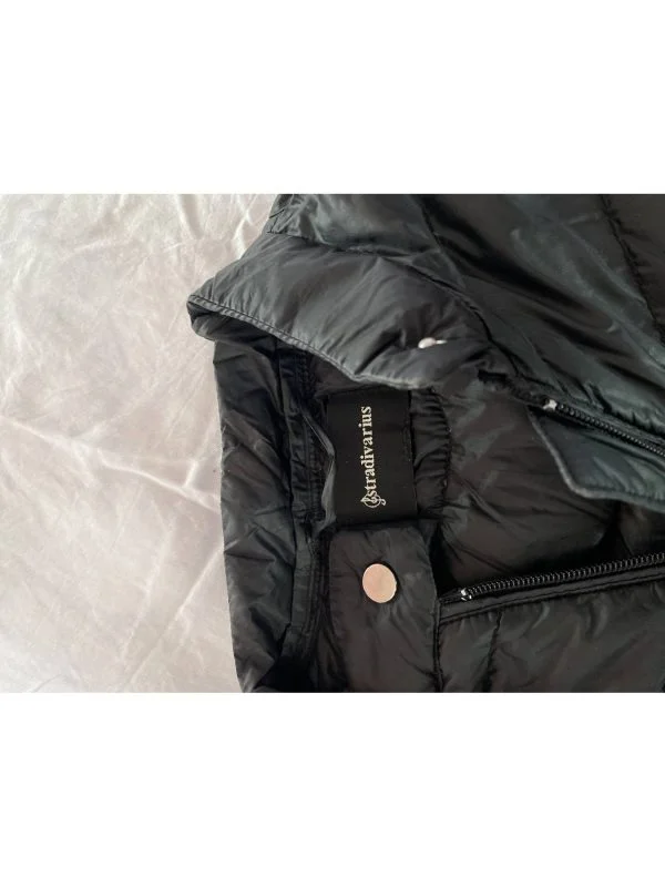 Geacă matlasată Stradivarius XS | Negru, Fără glugă, Poliamidă - Image 3