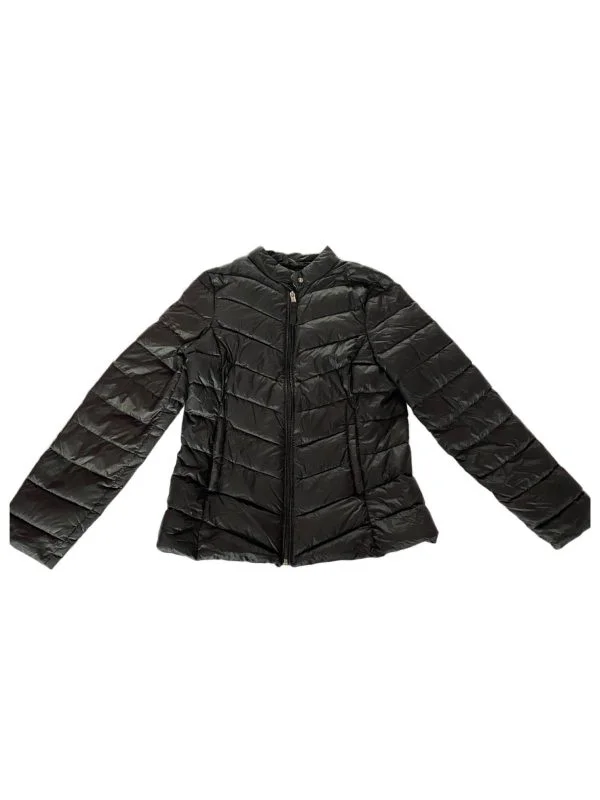Geacă matlasată Stradivarius XS | Negru, Fără glugă, Poliamidă