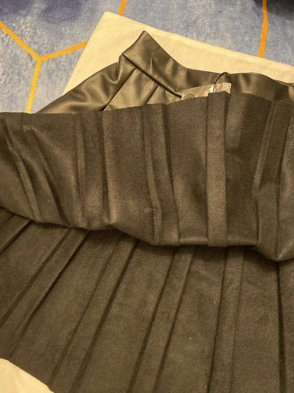 Fustă FB SISTER S | Negru, Mini, Piele ecologică - Image 3