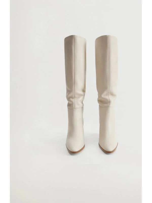 Cizme Mango EU 36 | Bej, Piele naturală - Image 4