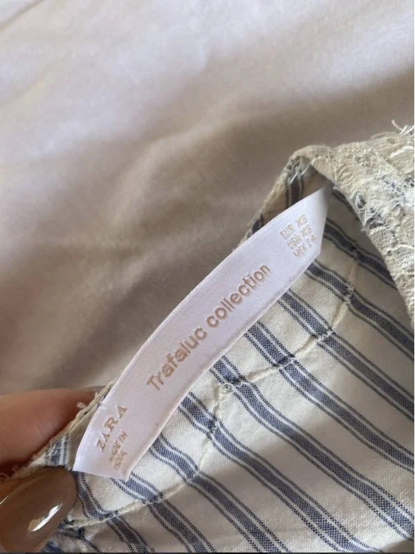 Bluză Zara XS | Alb, Normal, Bumbac - Image 5