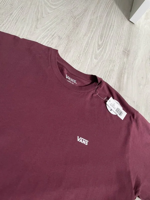 Top sport Vans M | Burgundy, Bumbac - Image 3