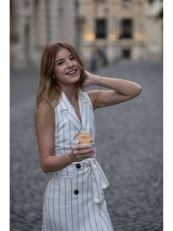 Rochie casual Bershka XS | Alb, Midi - Image 3