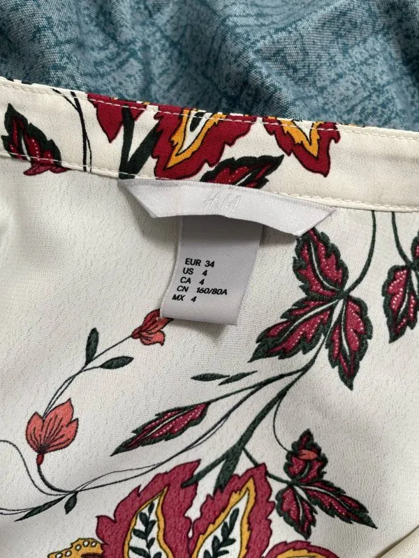 Cămașă H&M EU 34 | Bej, Normal - Image 4