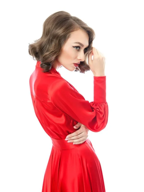 Rochie de seară ROZALIA BOT S | Roșu, Maxi - Image 4
