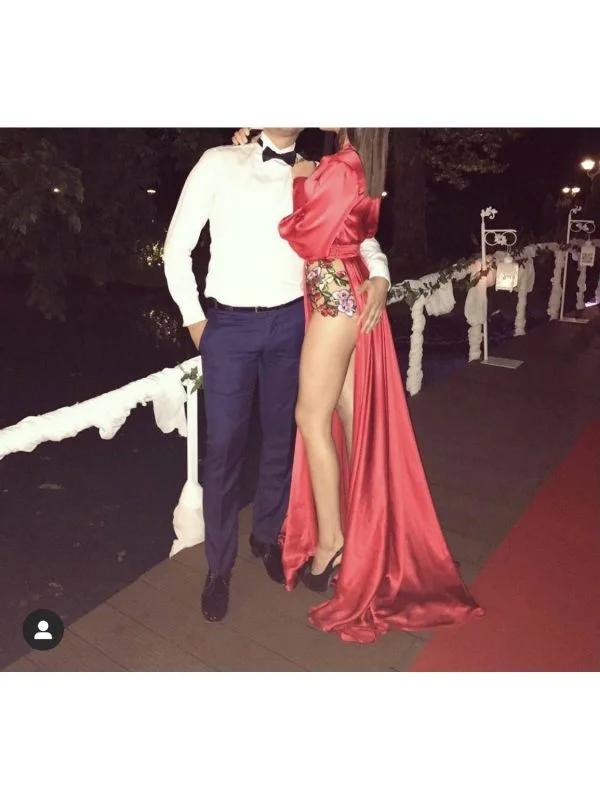 Rochie de seară ROZALIA BOT S | Roșu, Maxi - Image 7