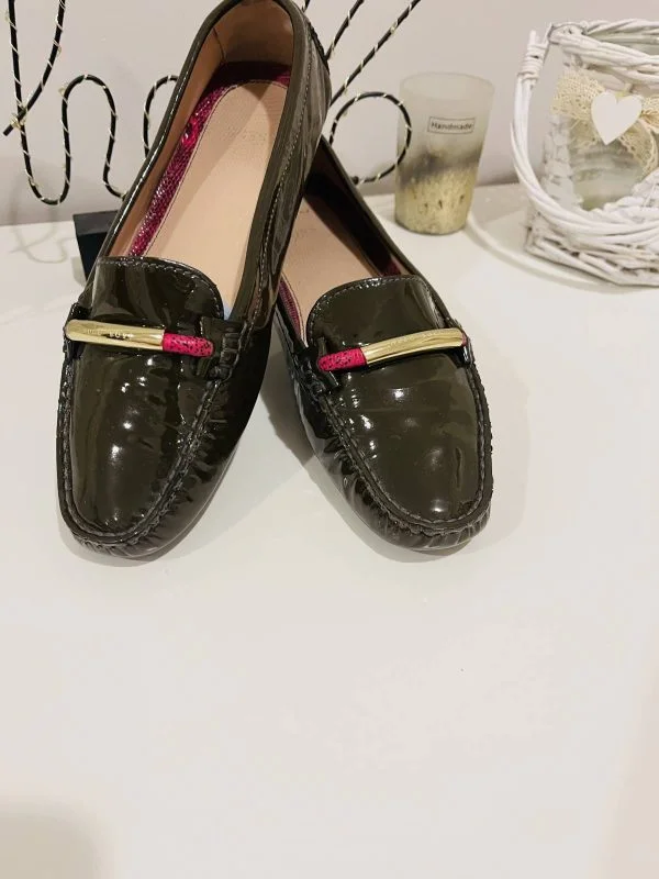 Hugo Boss EU 37 | Khaki, Piele naturală - Image 2