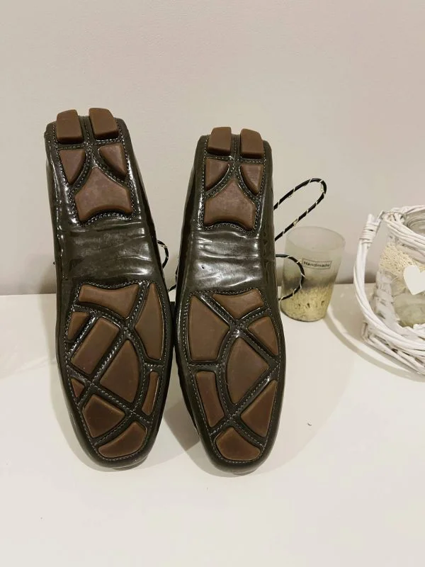 Hugo Boss EU 37 | Khaki, Piele naturală - Image 3