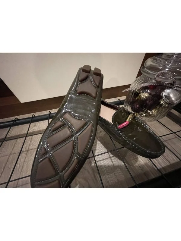 Hugo Boss EU 37 | Khaki, Piele naturală - Image 6