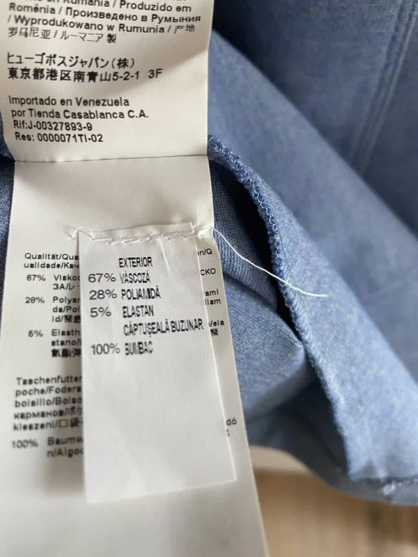 Rochie office Hugo Boss S-M | Bleu, Midi, Vâscoză - Image 4