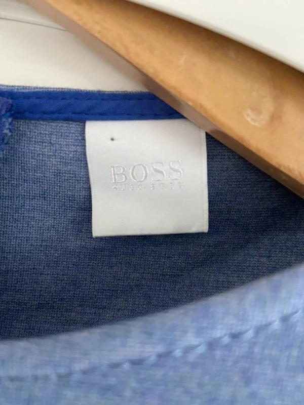 Rochie office Hugo Boss S-M | Bleu, Midi, Vâscoză - Image 6