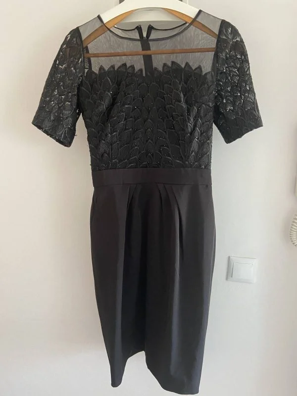 Rochie de seară BOUTIQUE M | Negru, Midi, Vâscoză - Image 3