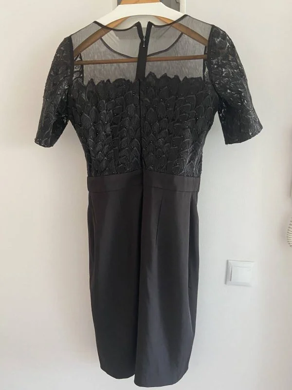Rochie de seară BOUTIQUE M | Negru, Midi, Vâscoză - Image 4
