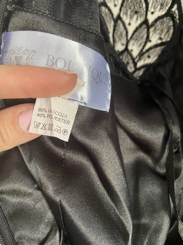 Rochie de seară BOUTIQUE M | Negru, Midi, Vâscoză - Image 6