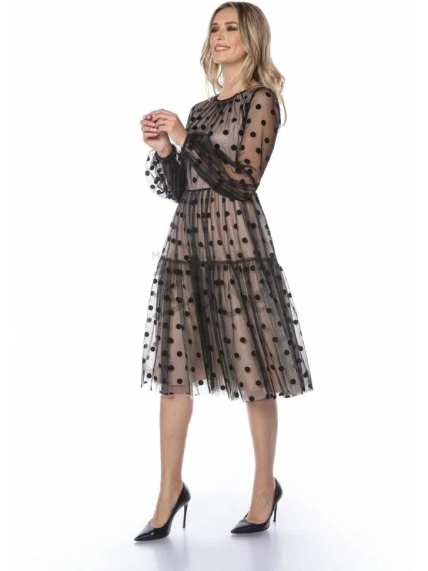 Rochie de seară BRISE EU 38 | Negru, Midi, Poliester - Image 2