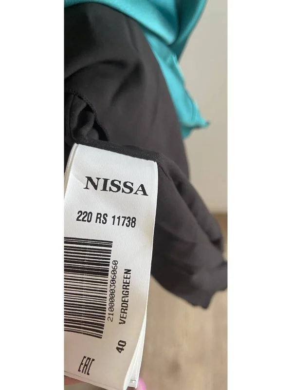 Rochie de seară Nissa EU 40 | Verde, Midi, Poliester - Image 8