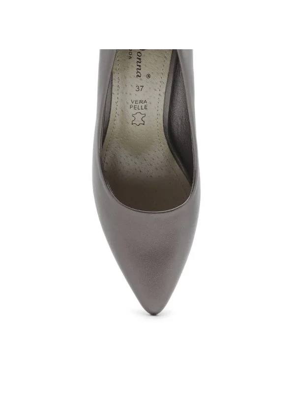 Pantofi cu toc înalt SOLO DONNA EU 37 | Gri, Piele ecologică - Image 5