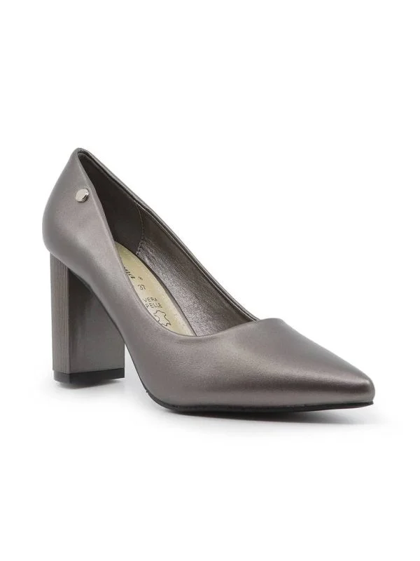 Pantofi cu toc înalt SOLO DONNA EU 37 | Gri, Piele ecologică - Image 2