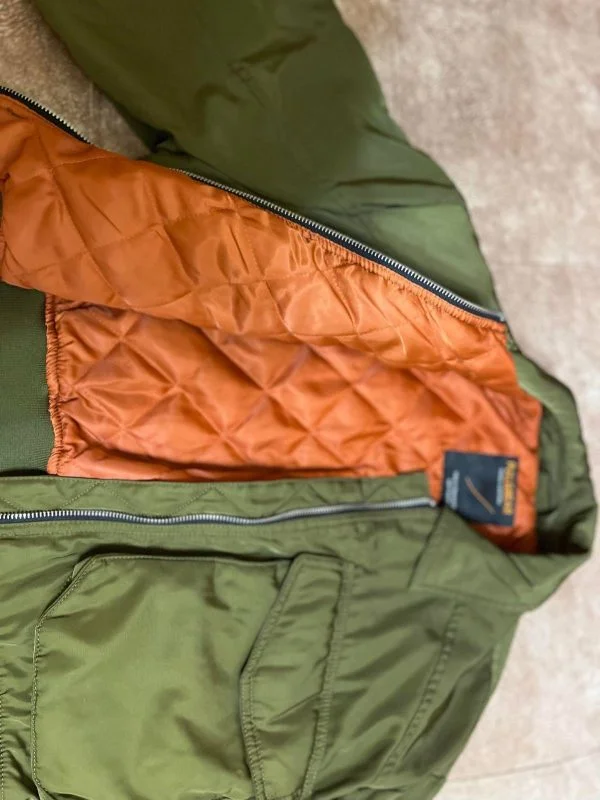 Geacă bomber Pull&Bear M | Khaki, Fără glugă, Poliester - Image 7