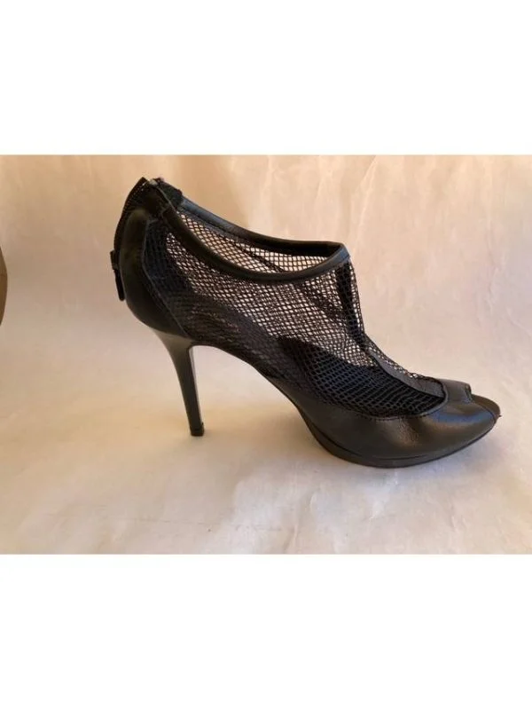 Sandale cu toc Stradivarius EU 39 | Negru, Piele ecologică - Image 2