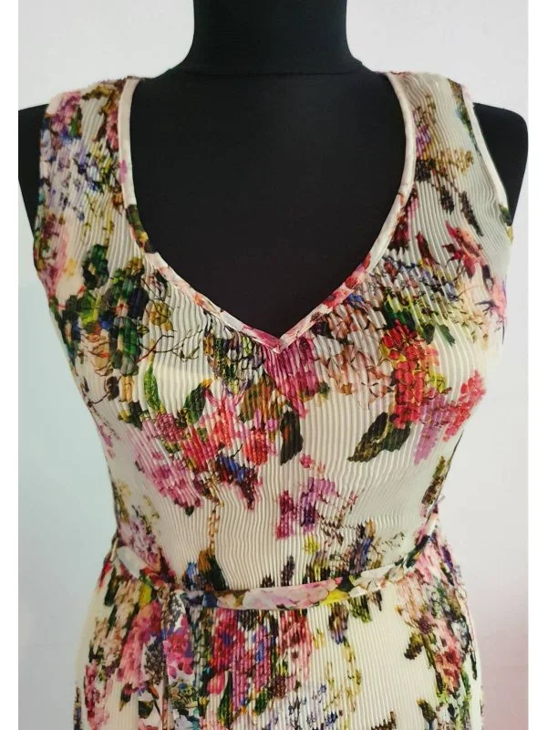 Rochie de seară LAURA ASHLEY UK 8 | Crem, Midi, Poliester - Image 4